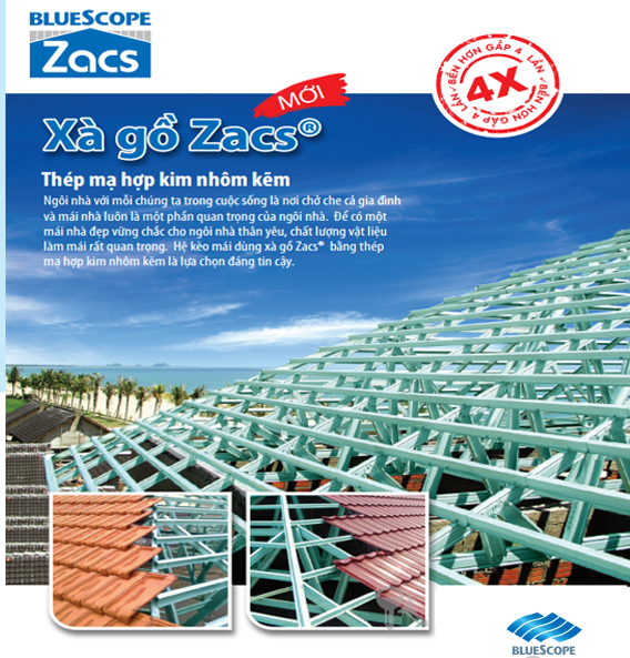 sản phẩm xà gồ zacs