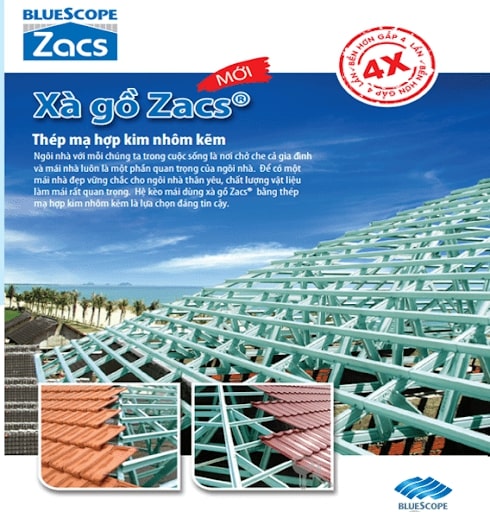 Biện pháp thi công lắp đặt thanh kèo thép an toàn BlueScope Zacs