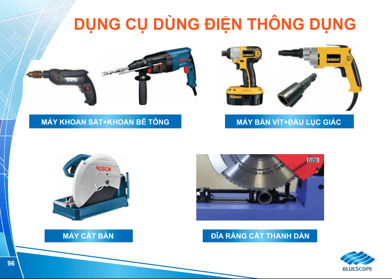 Các loại dụng cụ